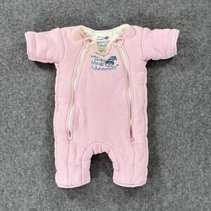 Baby Merlin's Magic Sleepsuit Cotton Pink Small 3-6M Swaddle Transition